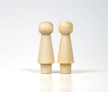 Hängareknopp björk 14 x 35 mm