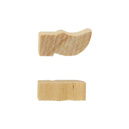 Träsko 15 x 6 mm utan hål