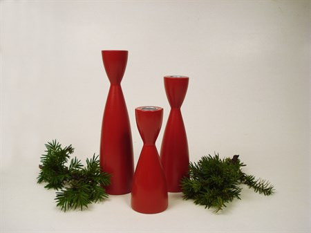 Ljusstake röd 150 mm