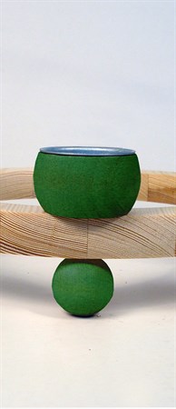 Bordskrans för v-ljus mörkgrön