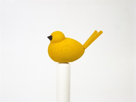 Fågel  till hållare gul