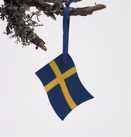 Flagga med band Svensk