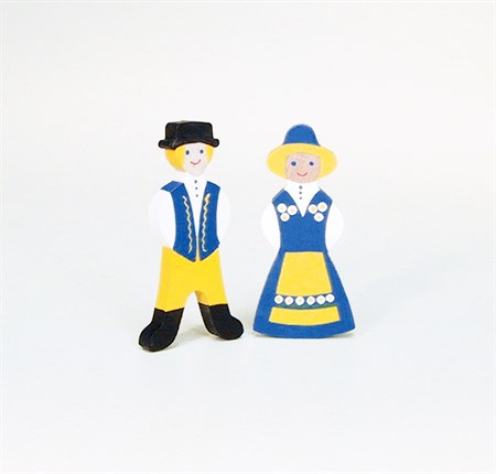 Sverigedocka far med magnet