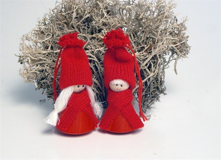 Tomtepojke 'Hadar' röd hängande