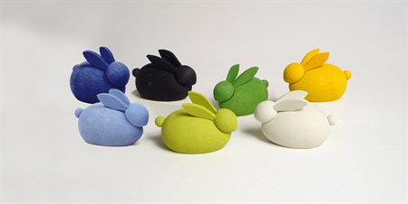 Hare 70 mm svart bets