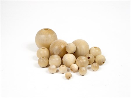 Kula björk 12 mm. 2,5 mm hål.